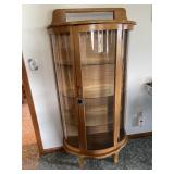 Curved China cabinet