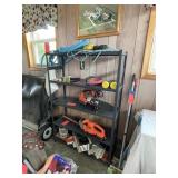5 shelf metal shelving unit only