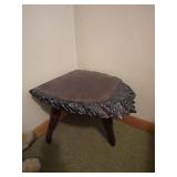 Short wood table