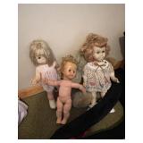 Baby 1st steps, Chatty Cathy dolls, stuffed toys