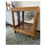 Oak display cabinet