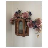 Oak candle box & oak rocker w/cabbage patch doll