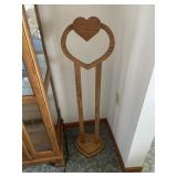 Heart shaped tall quilt rack