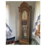 Oak grandfather clock