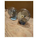 2 vintage fans
