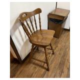 3 oak bar stools