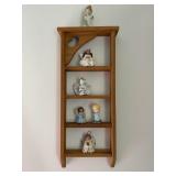 Shelf & figurines