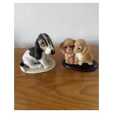 Homco basset hound puppy & cocker spaniel puppies
