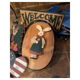 Flat of wooden household decor