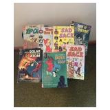 Stack of vintage comic books