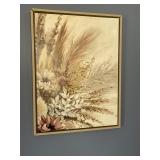Wall decor picture & metal decor piece