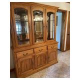 Oak china cabinet