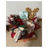 2 flats Xmas & poinsettia decor & more