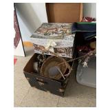 3 boxes holiday decor
