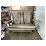 Fiberglass rocking loveseat