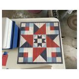 Quilt picture, 2 jewelry boxes