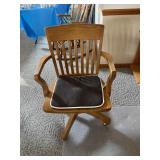 Oak desk chair