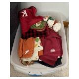 2 box bags & wrapping paper, tote seasonal towels
