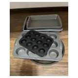 6 pcs cake, muffin pans