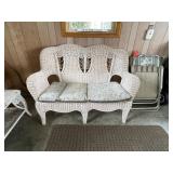 Wicker loveseat