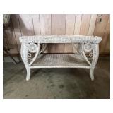 Wicker coffee table