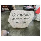 Grandma & father plaque