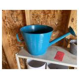 Water can & metal basket