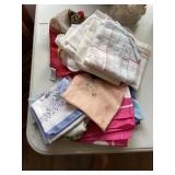 Hankies, bear, essential oils, basket