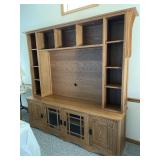 Oak entertainment center - very nice piece!
