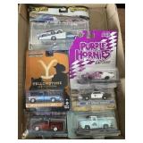 Flat of collectible cars