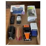 Flat of collectible cars