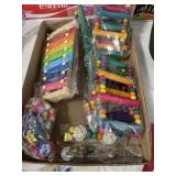 Flat of small animal toys