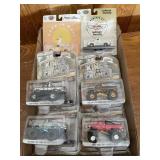 Flat of collectible trucks