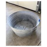 Wash tub - holes drilled for planter