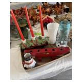 Flat of vintage Christmas decor