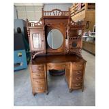Desk & vintage top piece