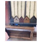 Bird house, wall shelf or door top piece