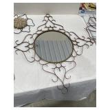 Wrought iron mirror