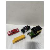 4 metal cars