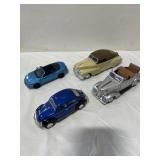 4 metal cars