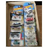 Flat of Hot Wheels cars