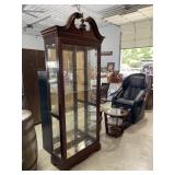 Lighted curio cabinet