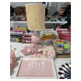 Group of pink decor
