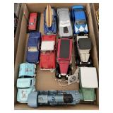 Flat of collectible toys