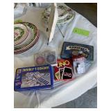 2 sets dominoes, cards & dice