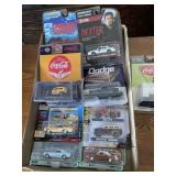 Flat of collectible cars