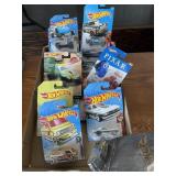 Flat of Hot Wheels cars