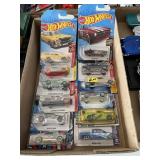 Flat of 12 Hot Wheels cars