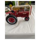 Case 800 tractor & G combine, Farmall tractor