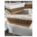 Set of 4 baskets w/liners